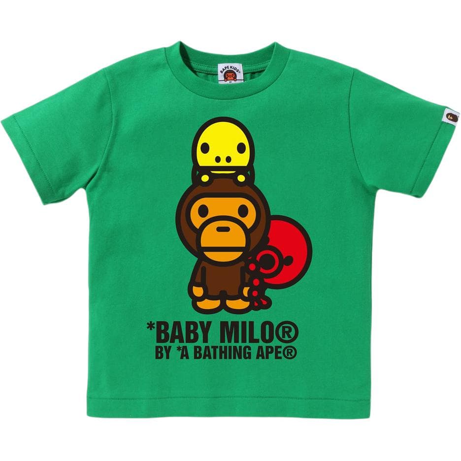 Футболка A BATHING APE Пуловер с принтом круглый вырез короткое рукавное детская рубашка - изображение 3