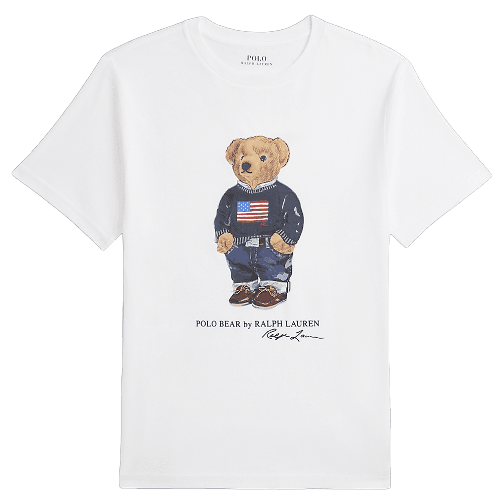 Футболка Polo Ralph Lauren Polo Bear T-Рубашка Стандартная Белая Подростковая - изображение 1