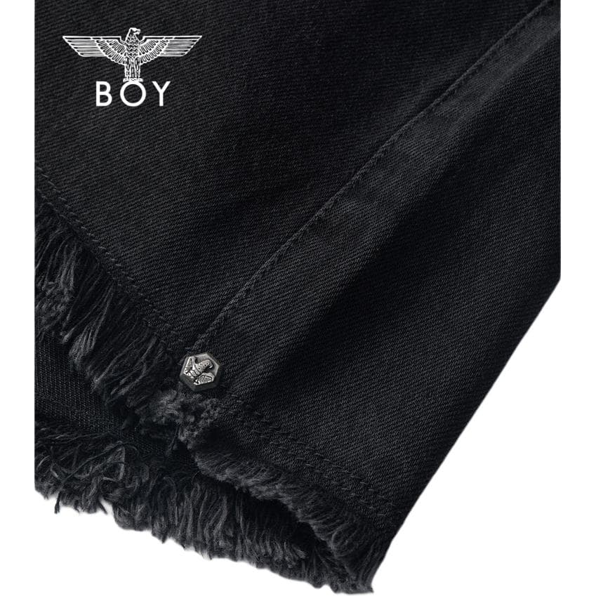 BOY LONDON Джинсовые шорты Женские Черные - изображение 4
