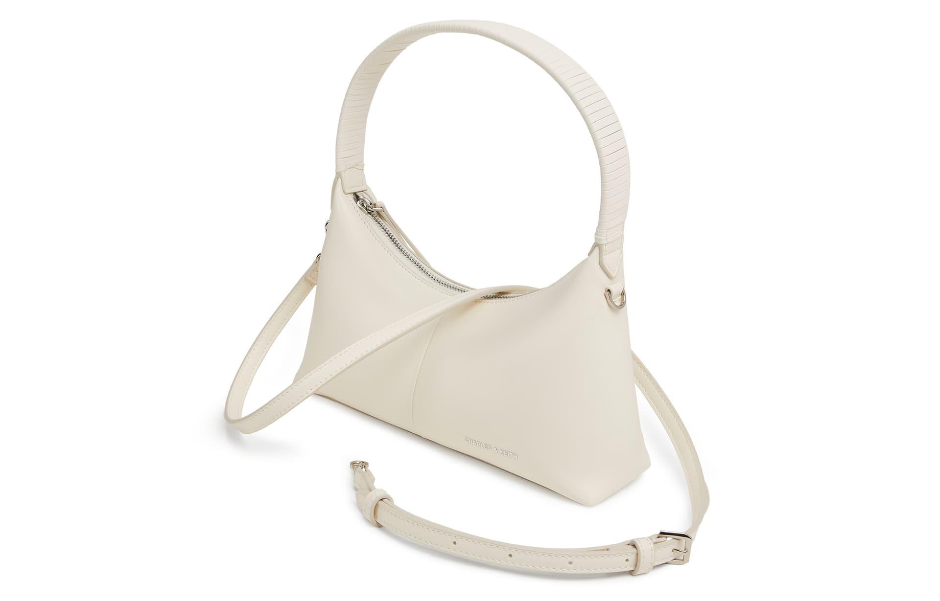 Мини-сумка CHARLES&KEITH Мягкая минималистичная PU сумка через плечо маленький размер женский многоцветный - изображение 3