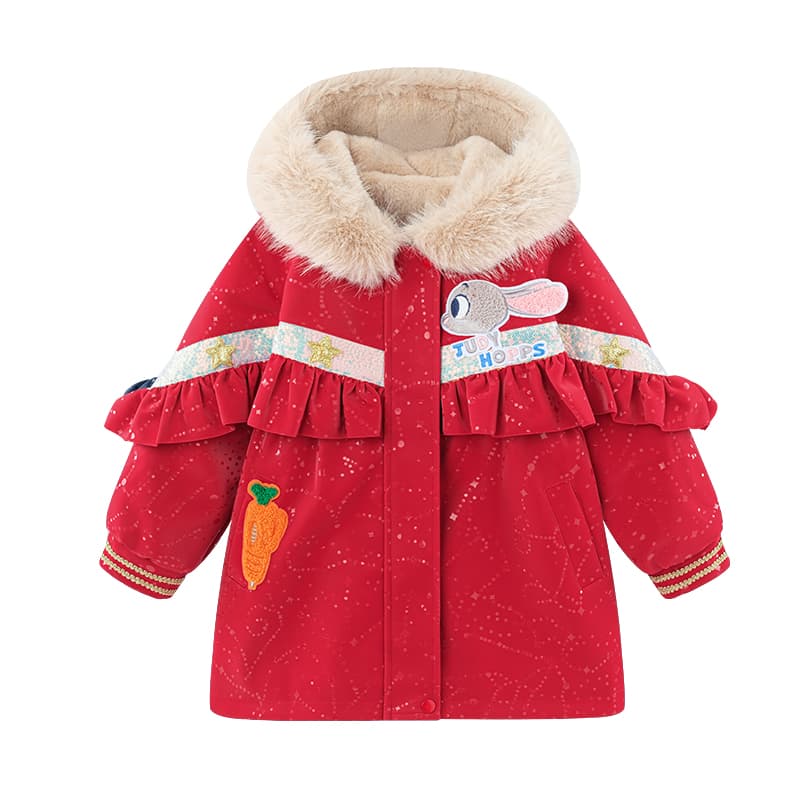 Disney PARKA Пальто Красное Детское для Возраста 3-7 Лет - изображение 1