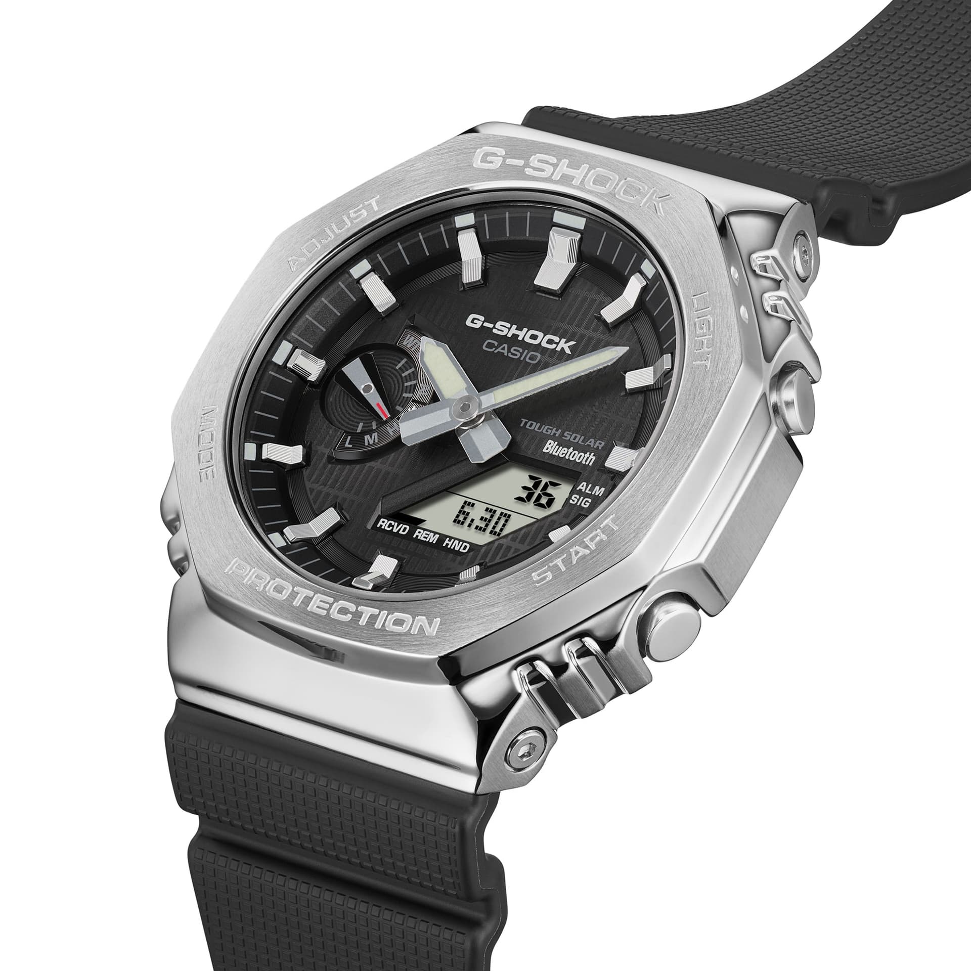 Часы CASIO GBM 2100 Collection Металлические Бадьян Солнечный Механизм Часы Унисекс Черный Циферблат - изображение 4