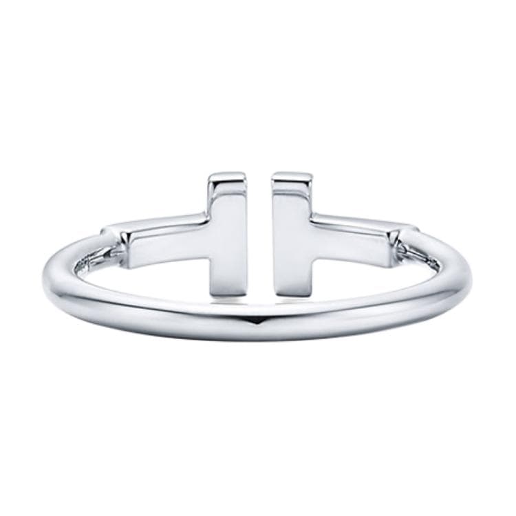 Кольцо Tiffany & Co. T Series 18K White Gold Ring - изображение 4