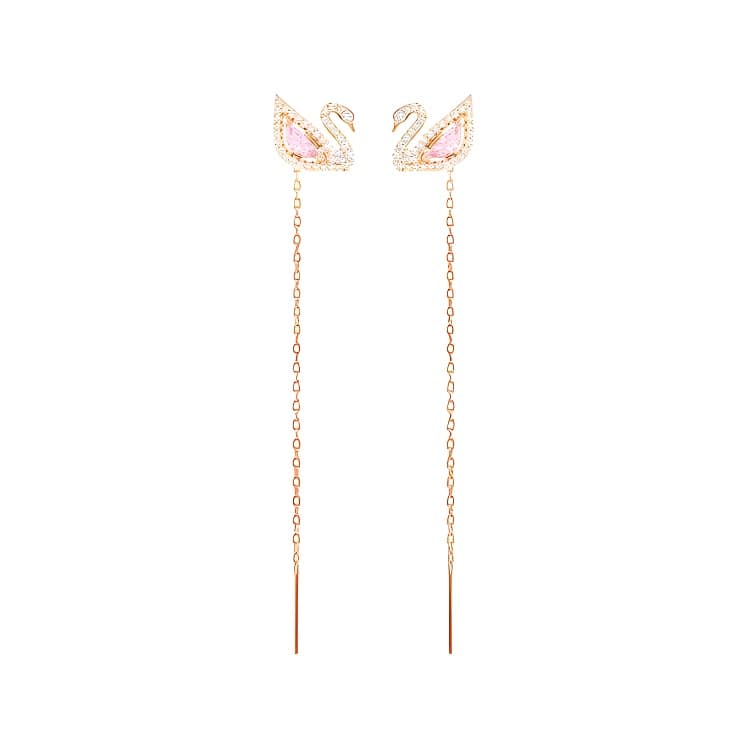 Swarovski Dazzling Swan Earrings - изображение 1