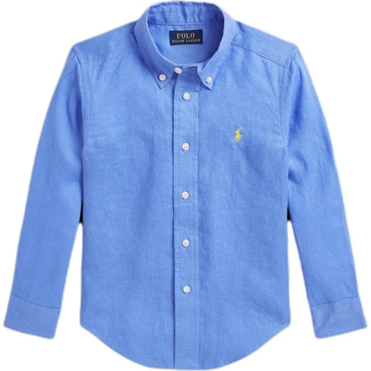Polo Ralph Lauren Рубашка Весенне-летняя Осенняя Детская Hong KONG Островной синий - изображение 1