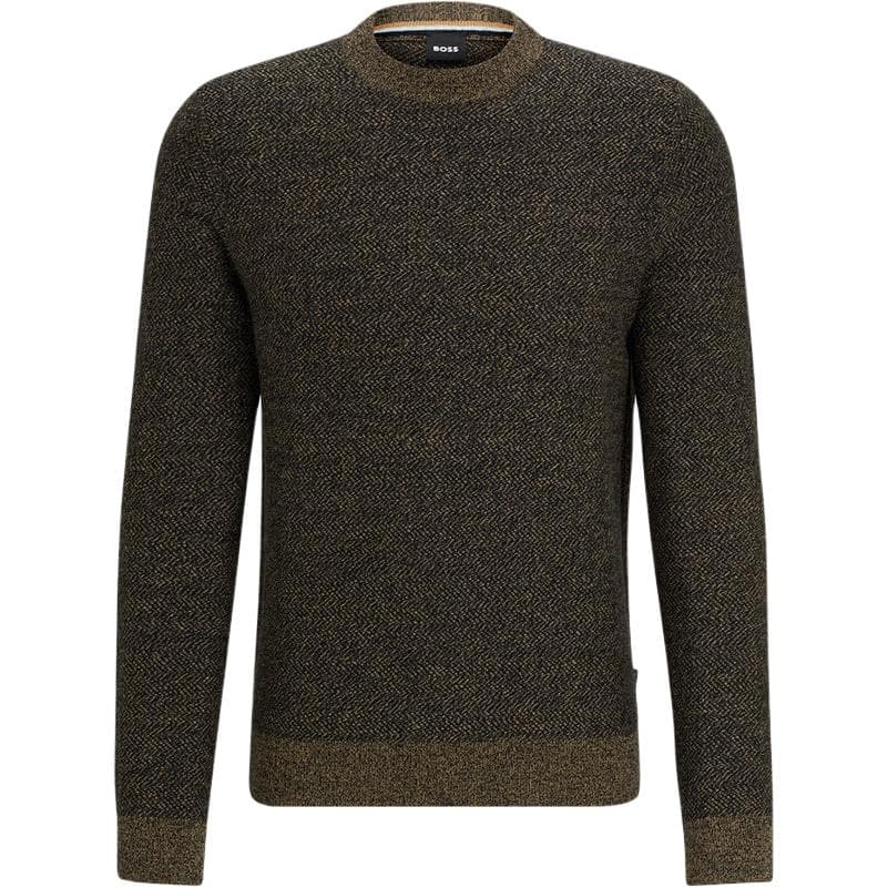 Кофта HUGO BOSS Свитер Мужской Темно-Кофейный - изображение 1