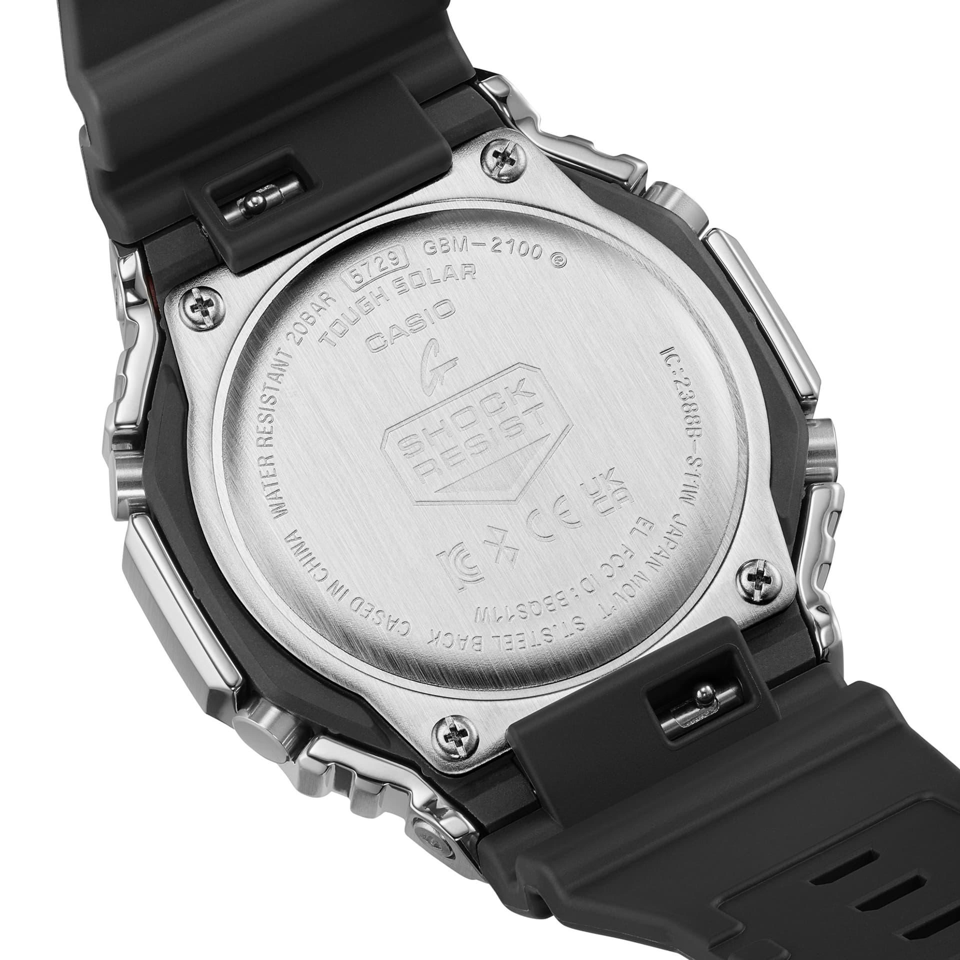 Часы CASIO GBM 2100 Collection Металлические Бадьян Солнечный Механизм Часы Унисекс Черный Циферблат - изображение 3