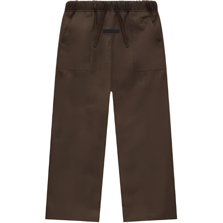 Fear of God ESSENTIALS Детские Низ Kid'H Текстурированные Нейлоновые Технологические Брюки Умбра Коричневый Коричневый - изображение 1
