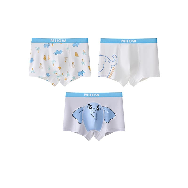 Miiow 3 пачки (Multicolor + Ecru + Light Gray) Kids трусы - изображение 1