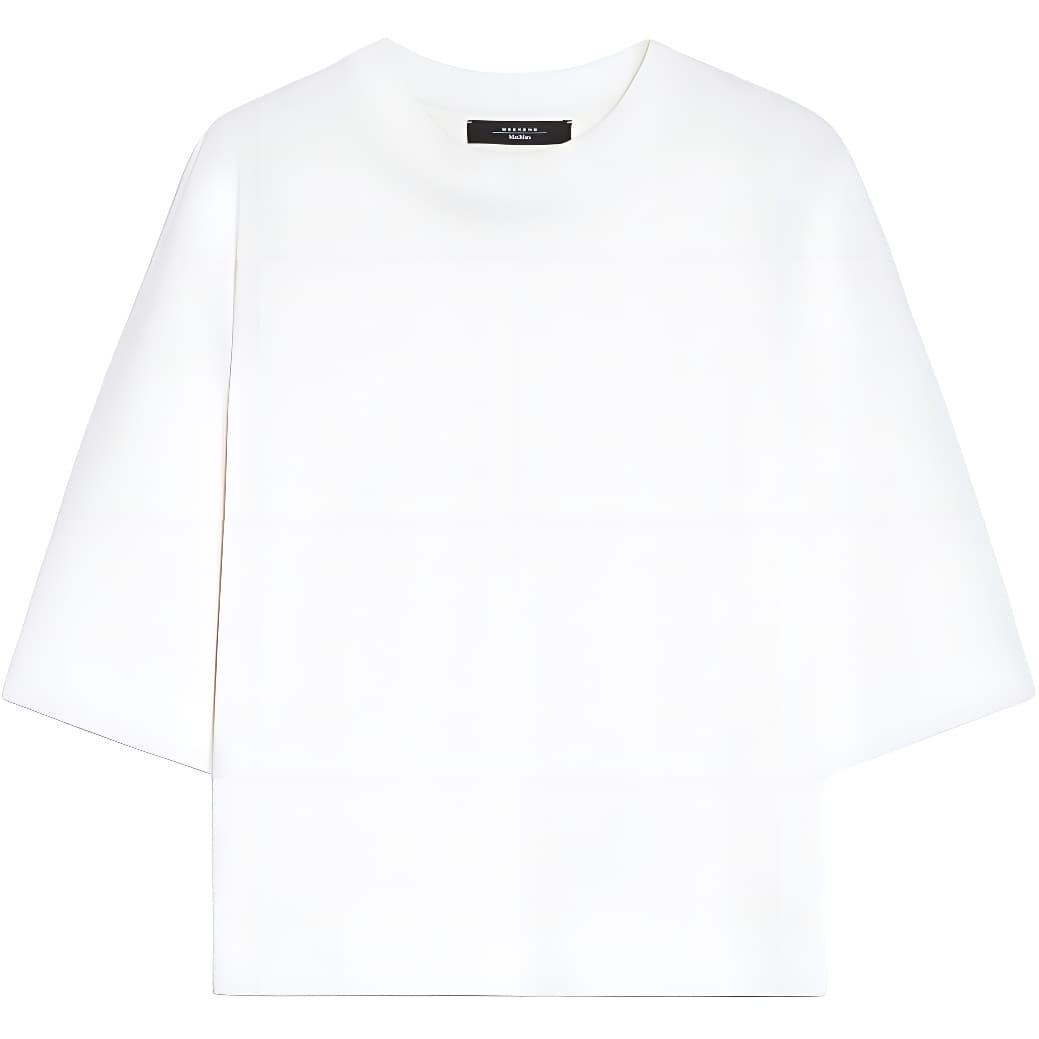 Футболка WEEKEND MaxMara Стандартная (Обычная) Рубашка Женская Белая - изображение 1