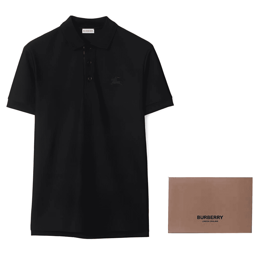 Поло Burberry Polo Shirt Black — фото 8