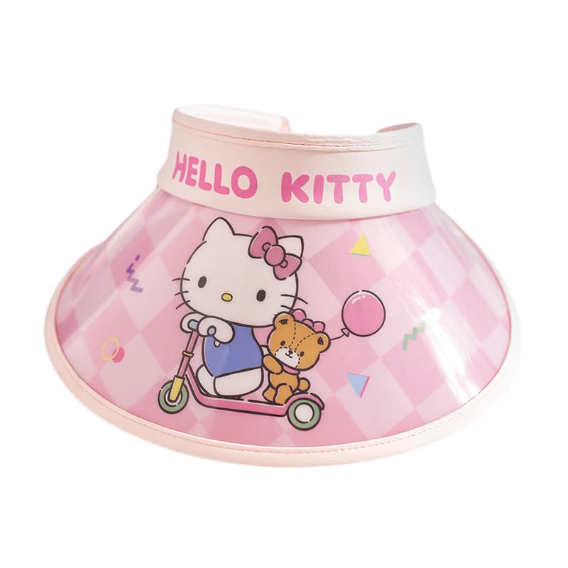 Sanrio Хелло Китти Милый и симпатичный солнцезащитный головной убор с принтом 100% полиамид Детский - изображение 1