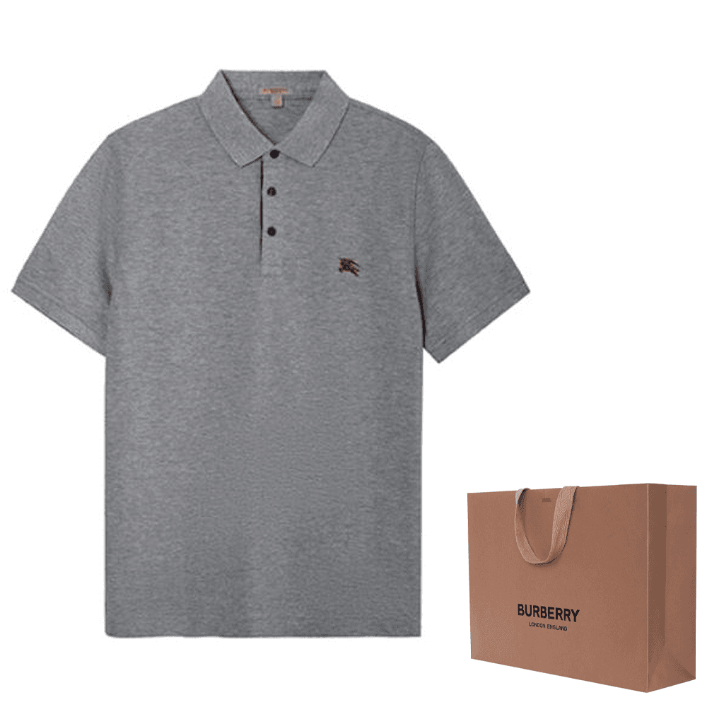 Поло Burberry Polo Shirt Light Grey - изображение 7
