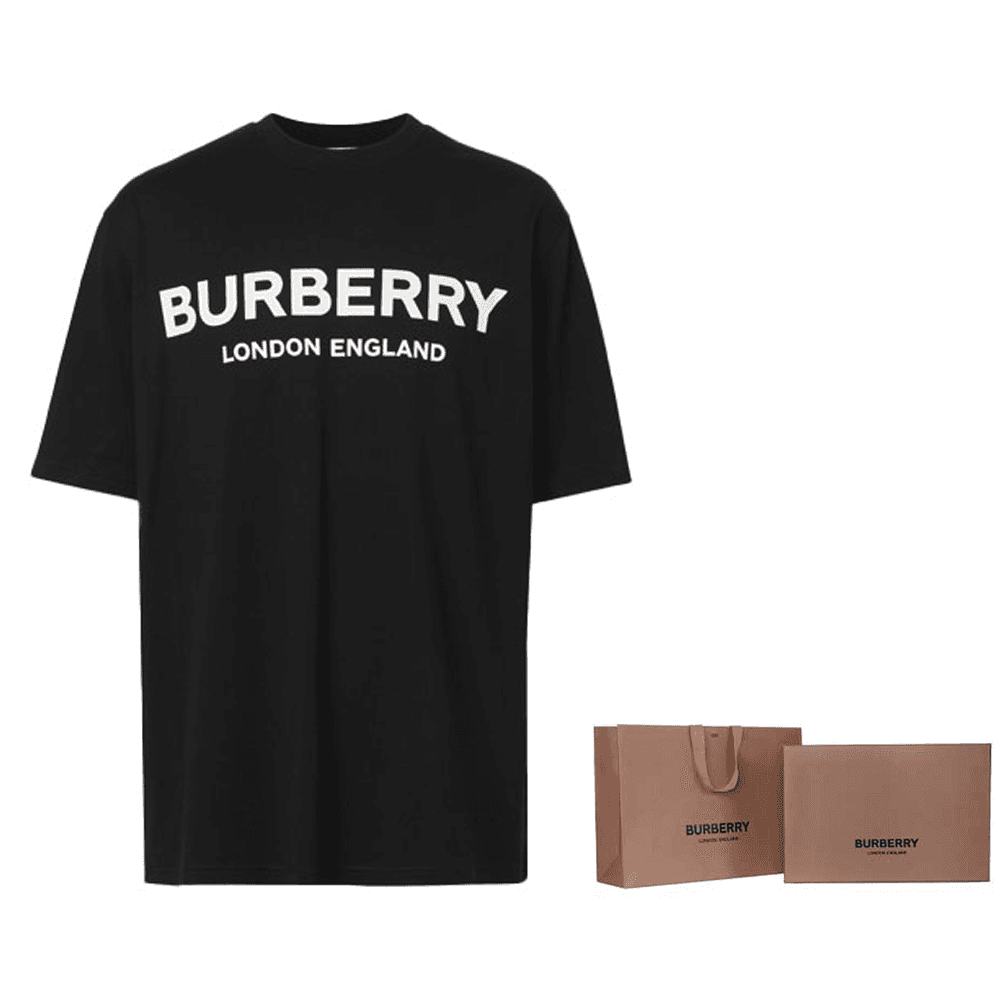 Футболка Burberry Logo T-Shirt Black - изображение 11