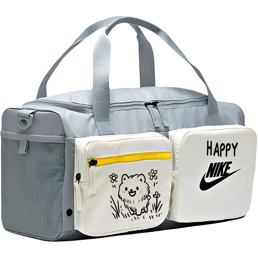 NIKE Ткань Дорожная сумка Unisex Light Дымчато-серый - изображение 2