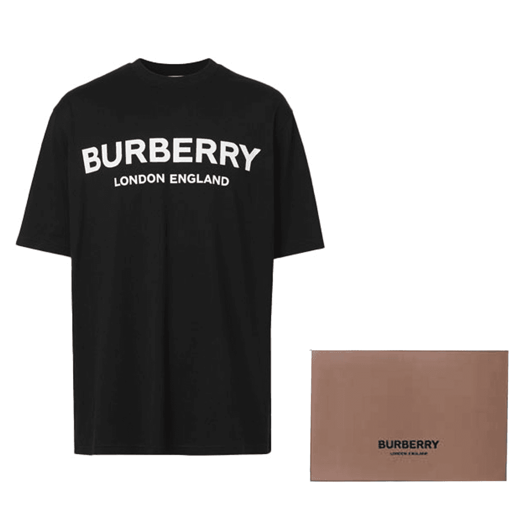 Футболка Burberry Logo T-Shirt Black - изображение 9