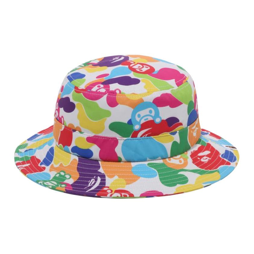 Панама A BATHING APE Оригинальный дизайн Полиэстеровое волокно Шляпа ведрообразной формы Детская Многоцветная - изображение 1
