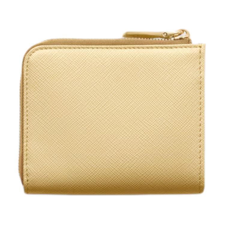 Картхолдер Prada Saffiano Коровья кожа Держатель для карт кошелек Женские Ваниль - изображение 3