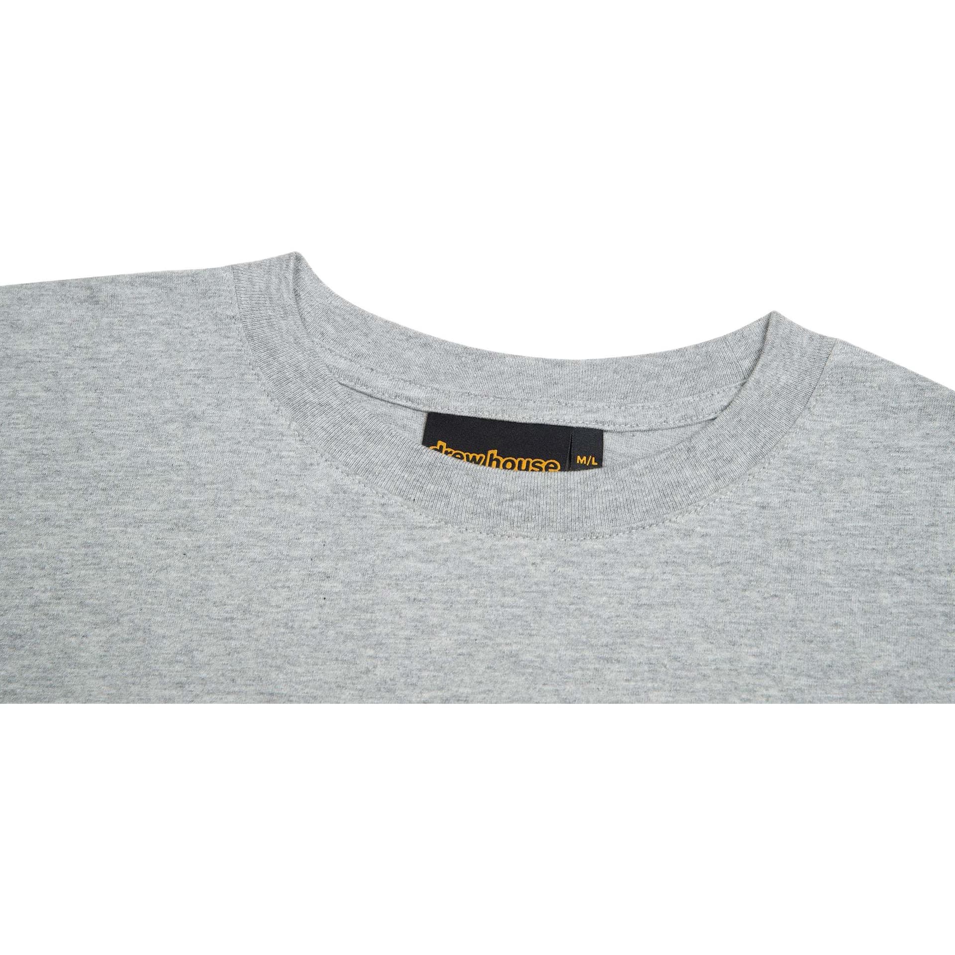 Футболка Drew House FW22 Boxy Ss Tee Heather Grey LogoT - изображение 5