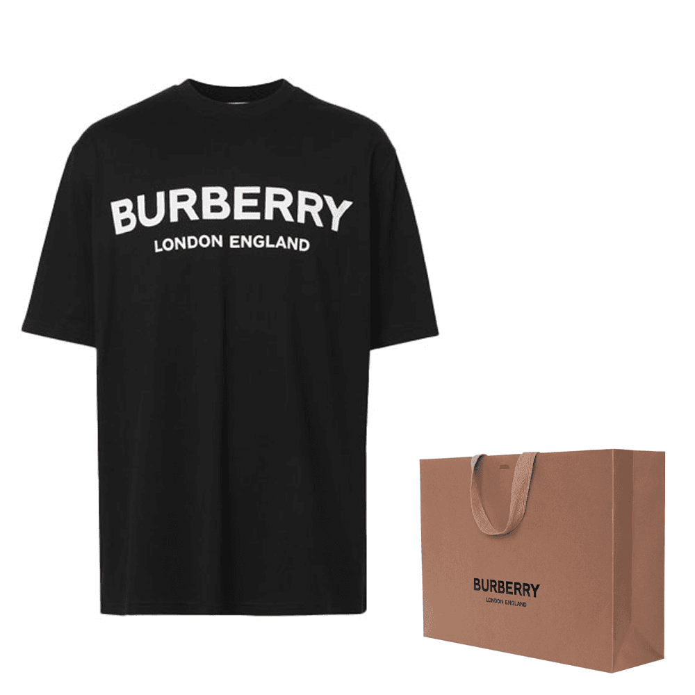 Футболка Burberry Logo T-Shirt Black - изображение 10