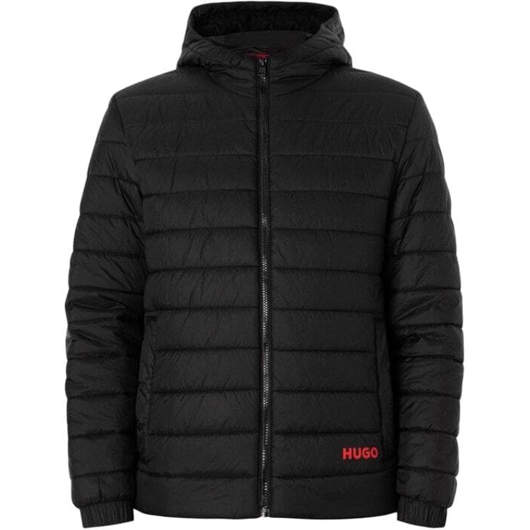 Куртка HUGO BOSS Пуховики и пальто мужские черные - изображение 1