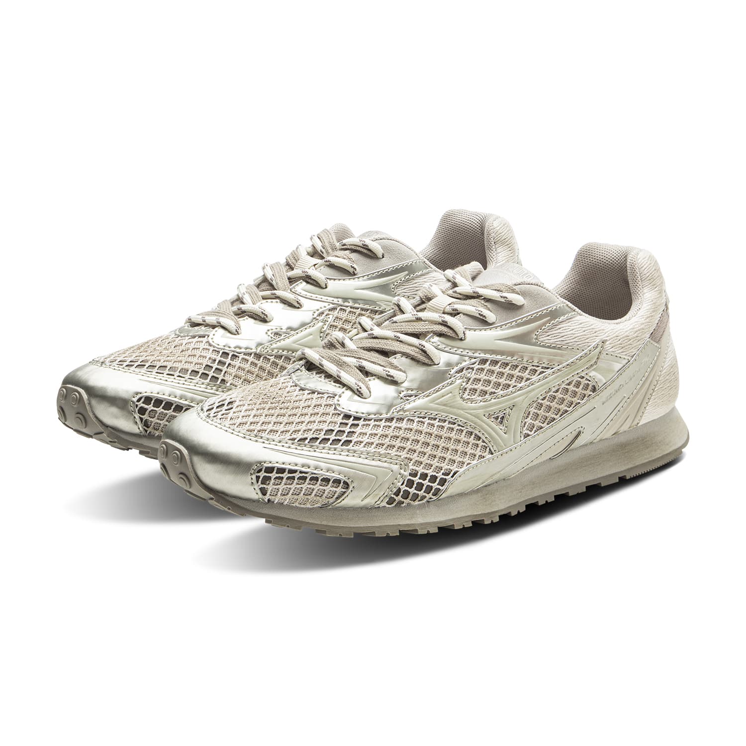 Кроссовки Mizuno LG 60S 2K 1,0 Low Топ Повседневная обувь Унисекс Waffle Золото - изображение 3