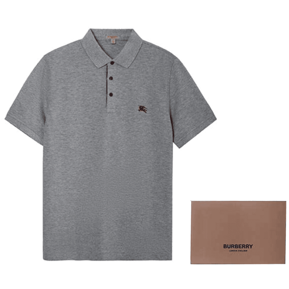 Поло Burberry Polo Shirt Light Grey - изображение 8