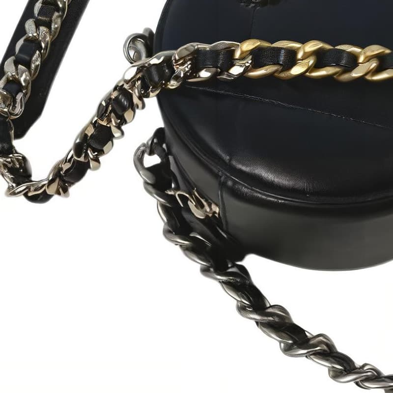 Сумка через плечо CHANEL 19 Bag Black Lambskin - изображение 3