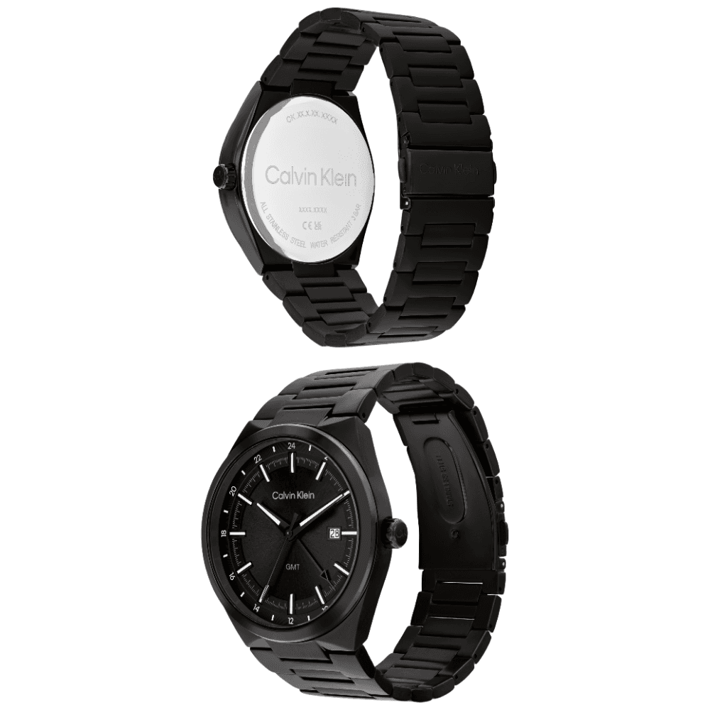 Механические часы Calvin Klein Мужские часы Кварцевый механизм Черный циферблат - изображение 4