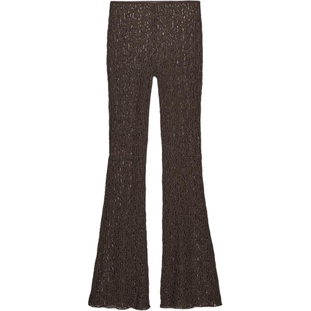 Штаны ZARA Коричневые Женские Повседневные Брюки - изображение 1