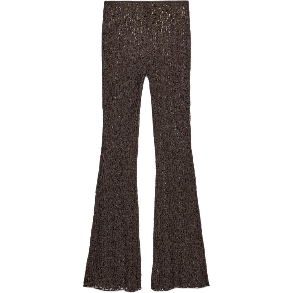 Штаны ZARA Коричневые Женские Повседневные Брюки - изображение 2