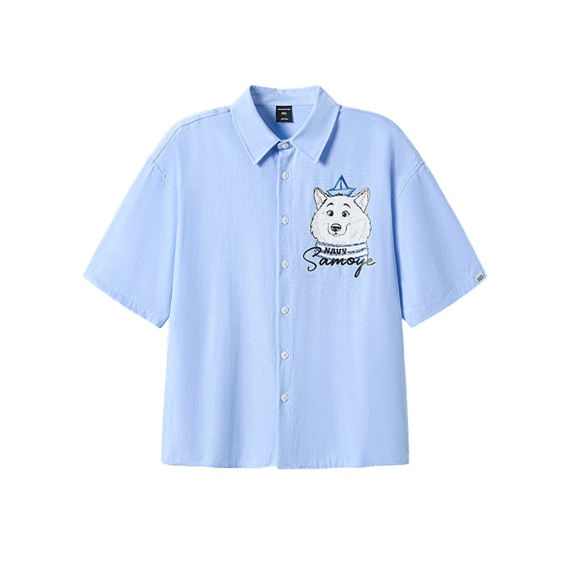 Рубашка WAYNEXZAVIER Blue Men's Shirts WAYNEXZAVIER Синий Мужские Рубашки - изображение 1