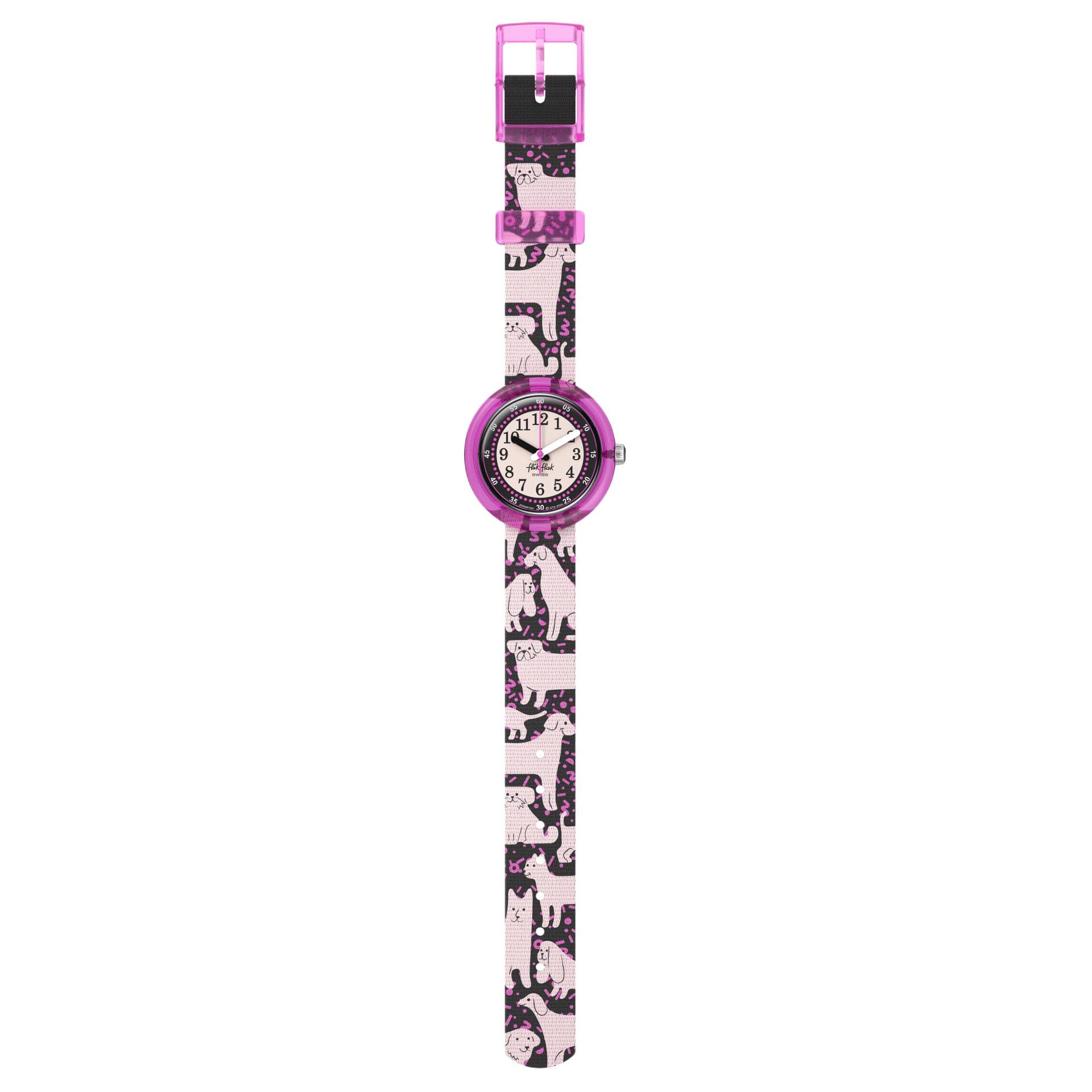 Часы SWATCH Flik Flak LAOYOUJI Мех Ever Кварцевый механизм 30 м Водонепроницаемые Женские Часы 31,85 мм Фиолетовый Циферблат - изображение 3