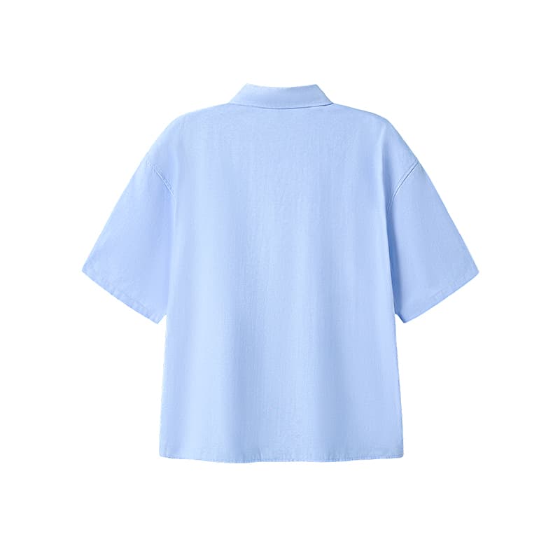Рубашка WAYNEXZAVIER Blue Men's Shirts WAYNEXZAVIER Синий Мужские Рубашки - изображение 2