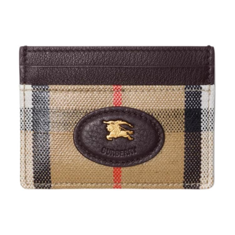 Картхолдер Burberry Футляр Для Карт Highlands 4 Отделения Для Карт Отделение По Центру Вручную Прокрашенные Края - изображение 1
