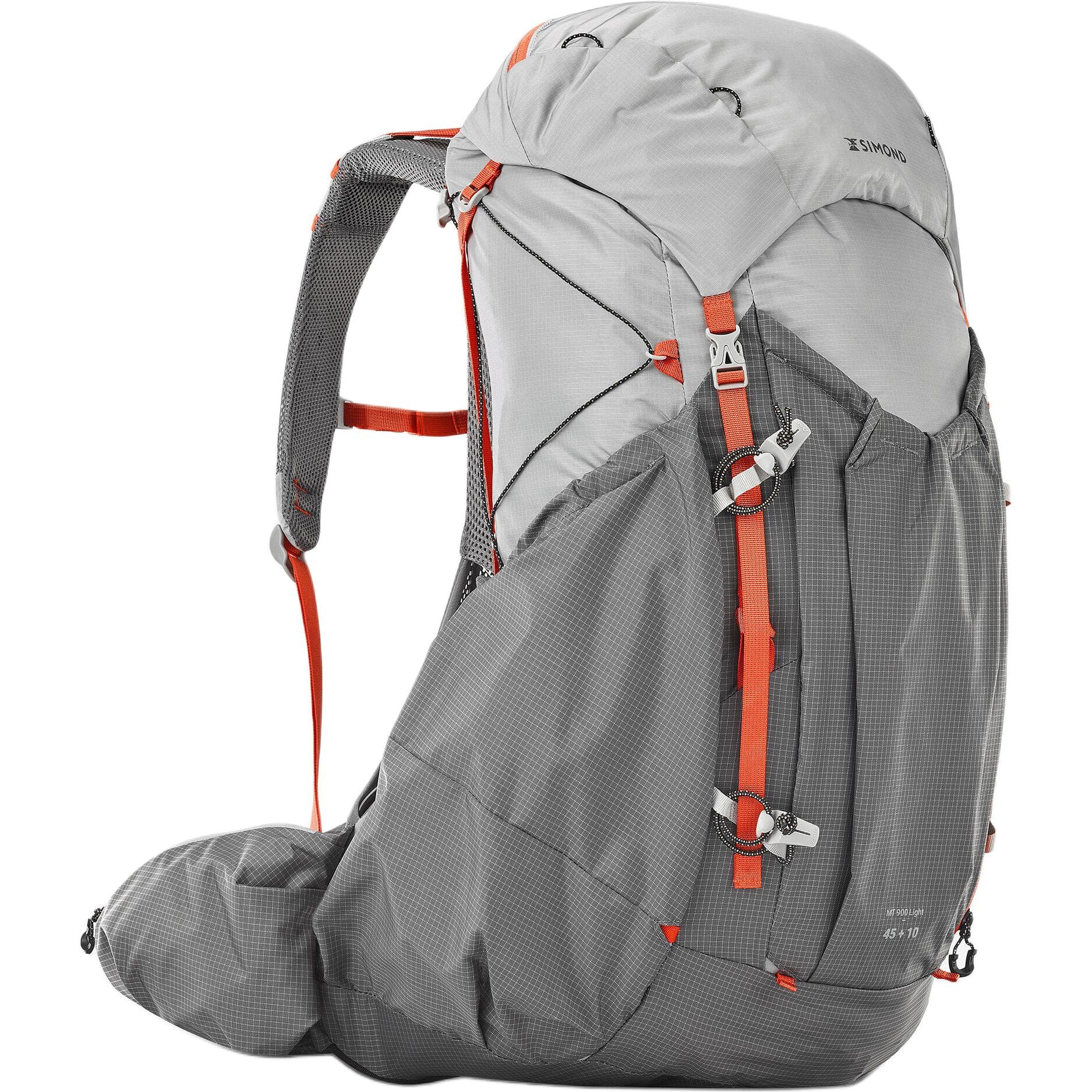 DECATHLON 55L Альпинистский рюкзак для активного отдыха сумка полиамид дымчато-серый женский - изображение 2