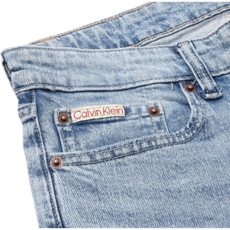 Штаны Calvin Klein Slim Fit Blue Men's Jeans Кальвин Кляйн Слим Фит Синий Мужские Джинсы - изображение 3