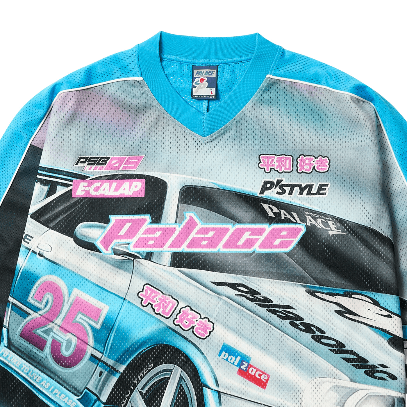 PALACE SS25 Drop9 RACEY Джерси Гоночный костюм Унисекс - изображение 3