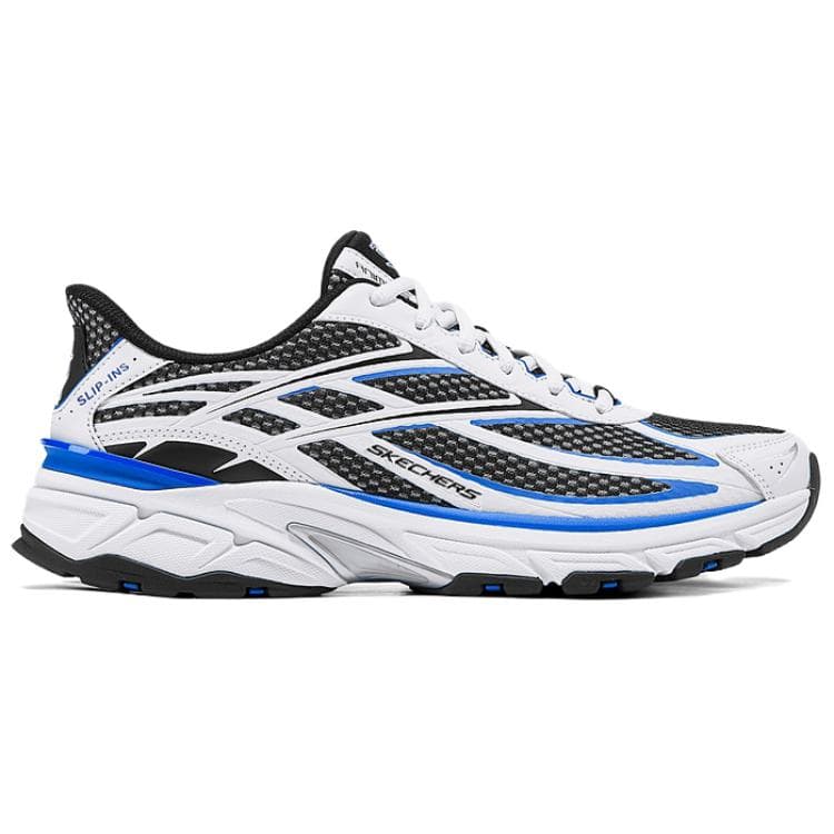 Кроссовки Skechers Серебряный Панель Легкий Low Топ Повседневная обувь Мужской Белый - изображение 2