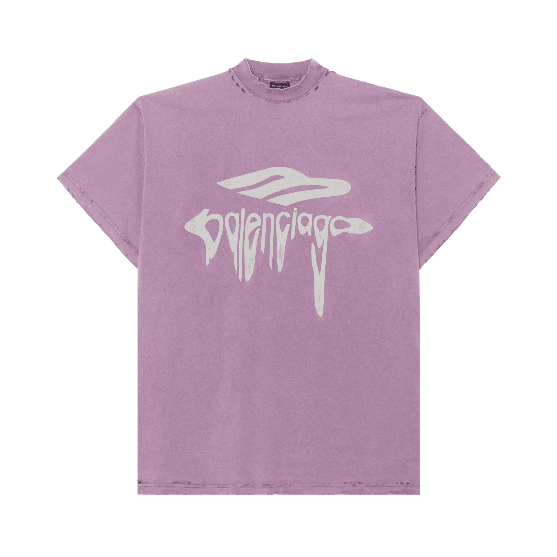Футболка Balenciaga SS25 Logo T-Shirt Purple - изображение 1