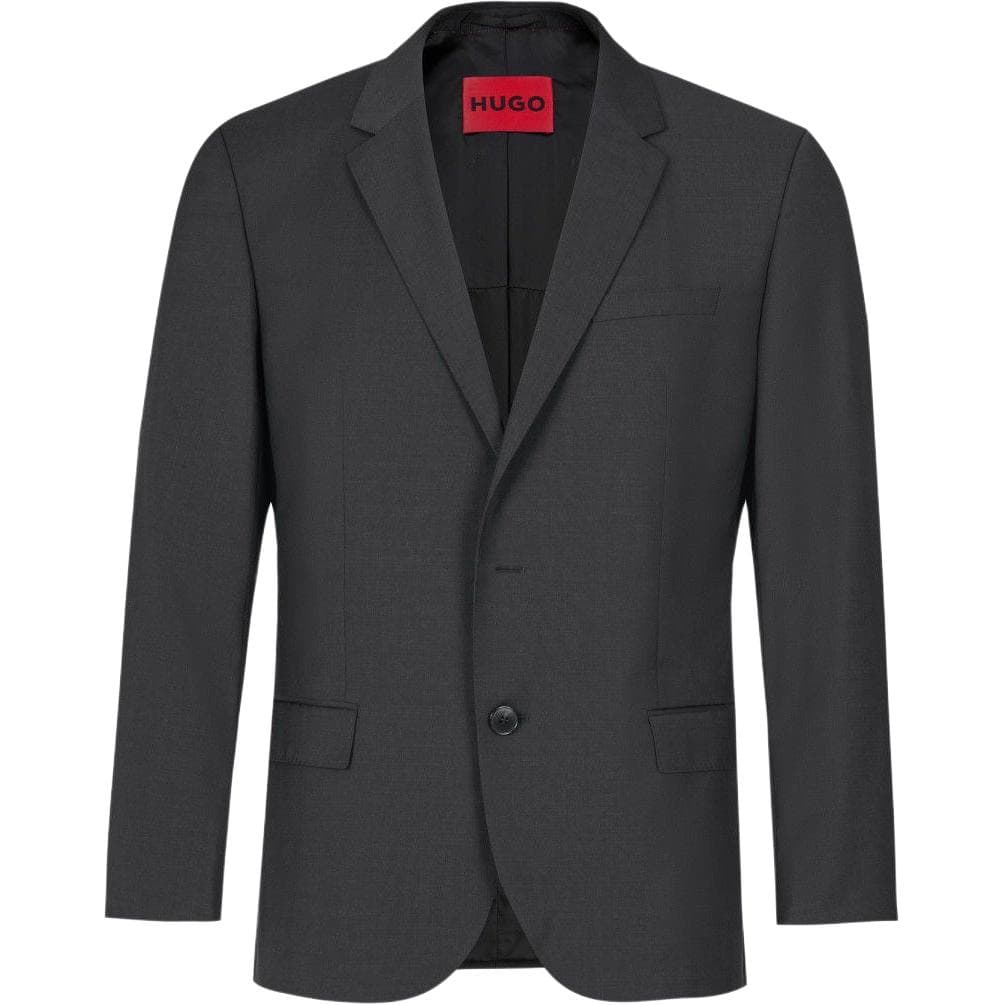 Пиджак Hugo Boss Бизнес-костюм мужской черный серый - изображение 1