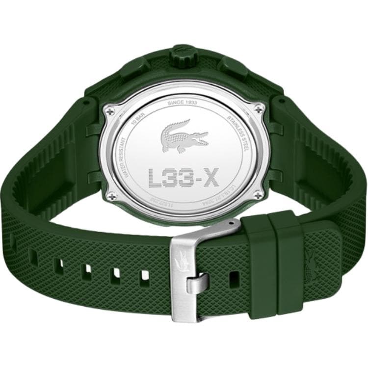 Механические часы Часы LACOSTE с кварцевым механизмом ремешок из силикона обхват запястья 45 мм зеленый циферблат мужские часы - изображение 3