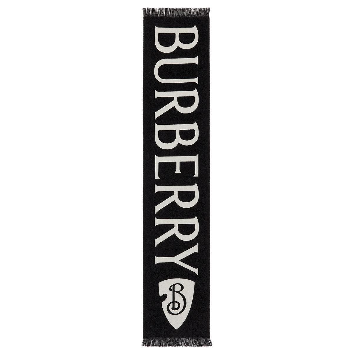 Шарф Шаль из 100% шерсти Burberry Унисекс Черный Простой Хлопковый Волокно Рис - изображение 2