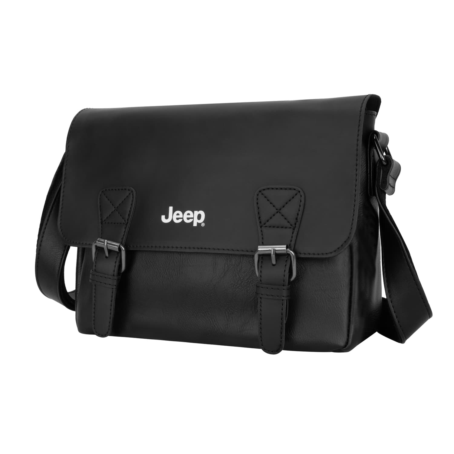 Сумка через плечо Jeep ПУ (полиуретан) Сумка через плечо Сумка Унисекс Черный Кофейный Темно-желтый - изображение 2