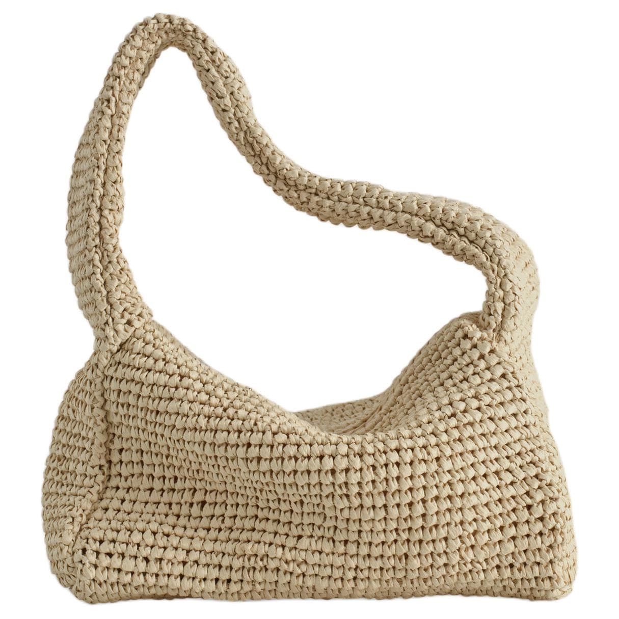 Сумка COS Mini Woven Tote Beige - изображение 1