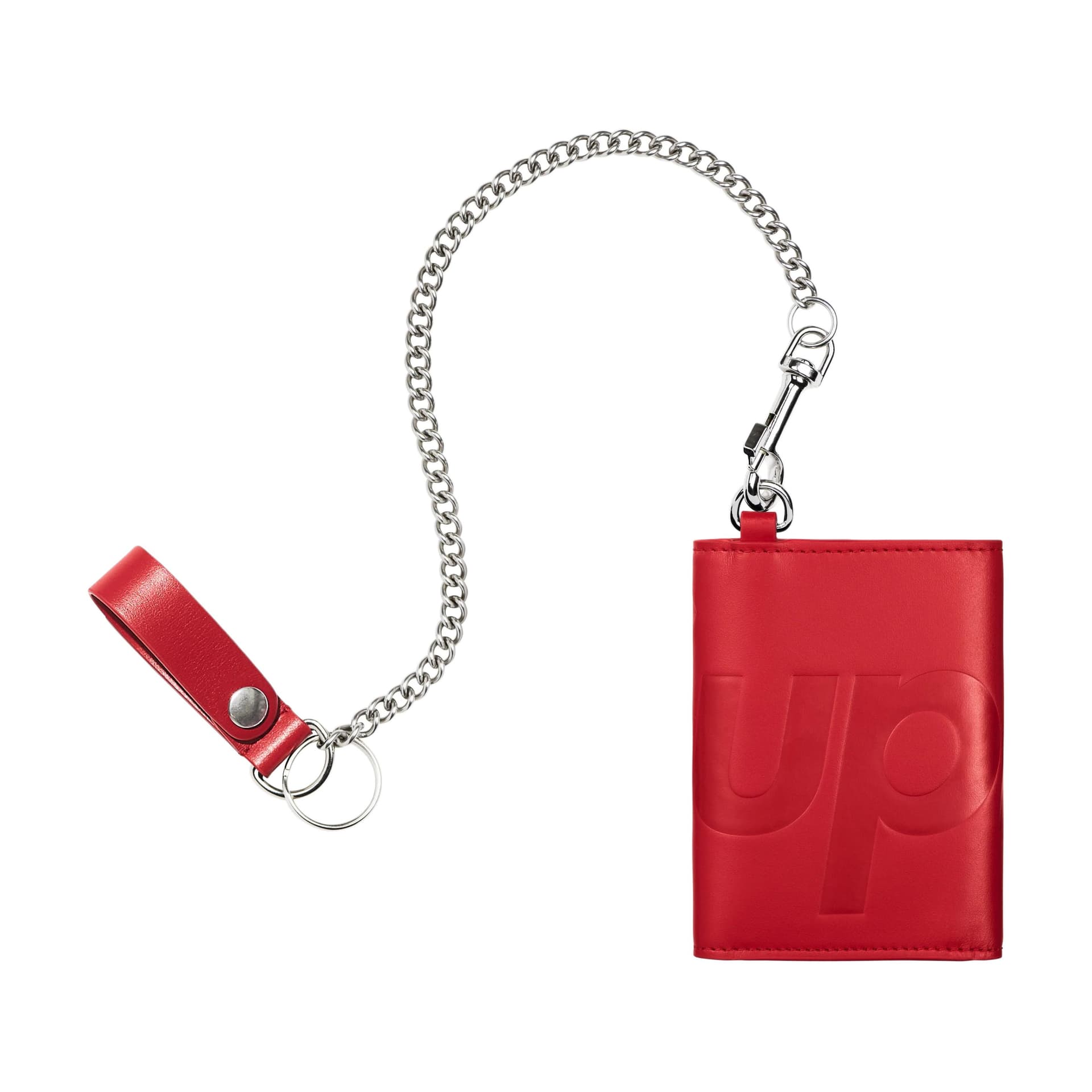 Кошелек Supreme Кошелек из телячьей кожи унисекс красного цвета - изображение 3