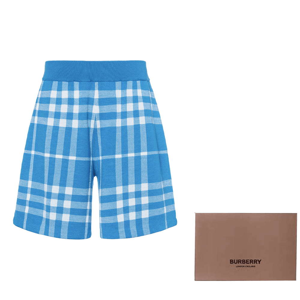 Шорты Burberry SS23 Blue Shorts - изображение 11
