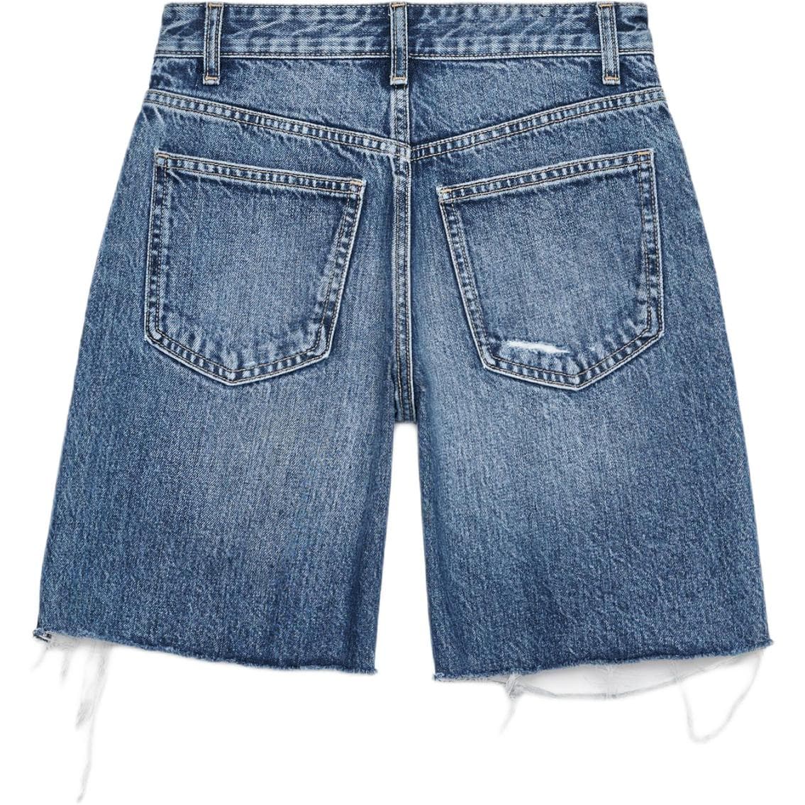 ZARA Trf Морской синий Женские джинсовые шорты - изображение 2