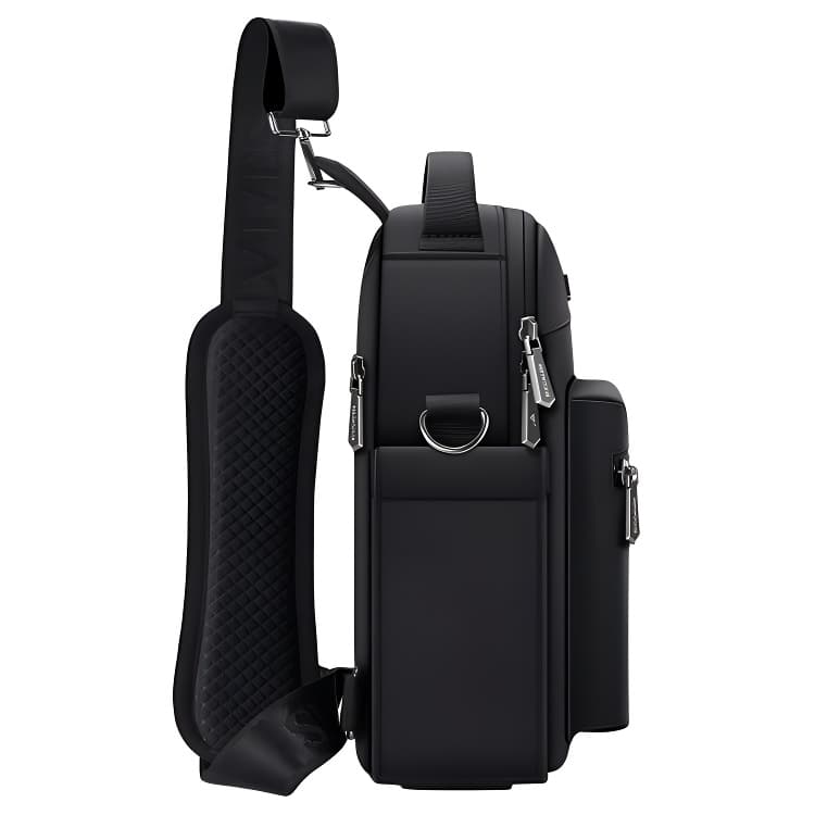 Нагрудная сумка SEPTWOLVES Oxford Crossbody Bag (Sling) Large Men's Black SEPTWOLVES Оксфорд Слинг Сумка (Слинг) Большая Мужская Черная - изображение 4