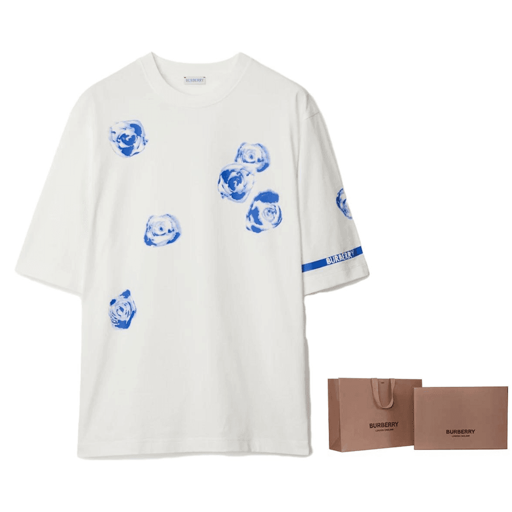 Футболка Burberry Rose Cotton T-Shirt LogoT - изображение 8
